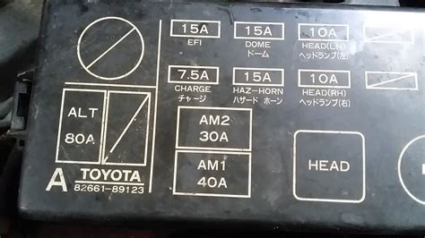 4L 4 Cyl. . 1995 toyota pickup fuse box diagram